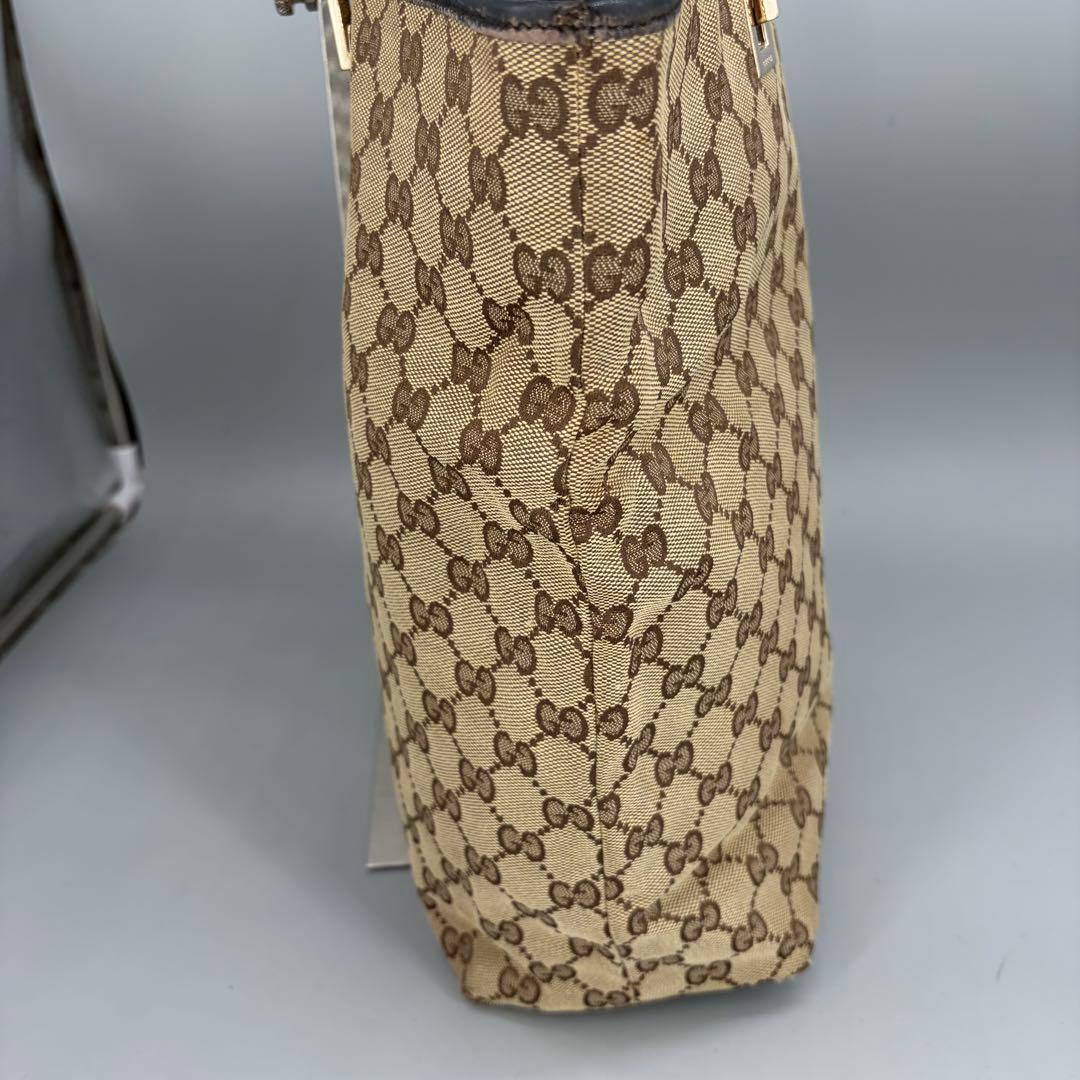 グッチ　トートバッグ　GGキャンバス　ベージュ