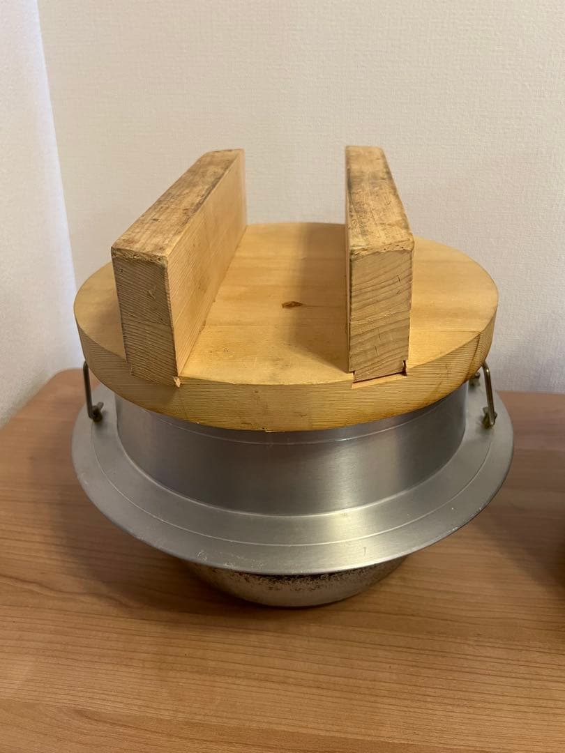 【羽釜　ナカオ アルミ鋳物 小釜 カン付 26cm】