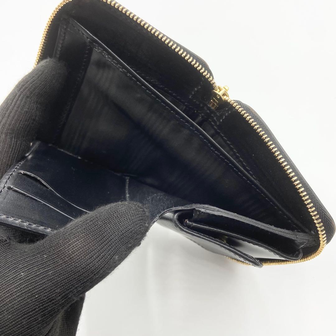 極美品　グレンロイヤル　SMALL ZIP WALLET レザー　黒