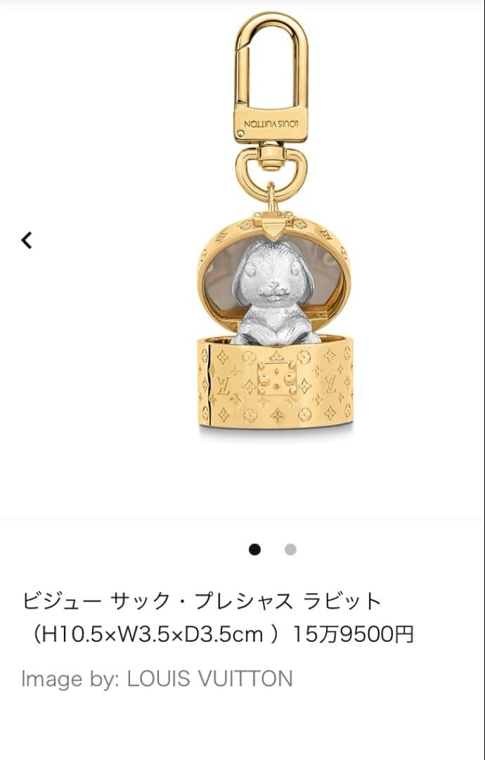【新品未使用】ルイヴィトン　うさぎ　ラビット　キーホルダー