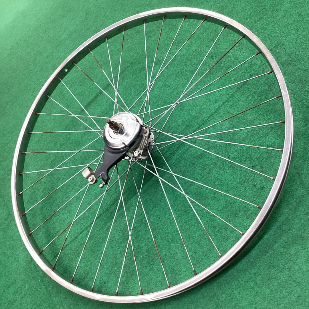 ステンレスリム　後輪 27x1-3/8 内装3段　27インチ ローラーブレーキ