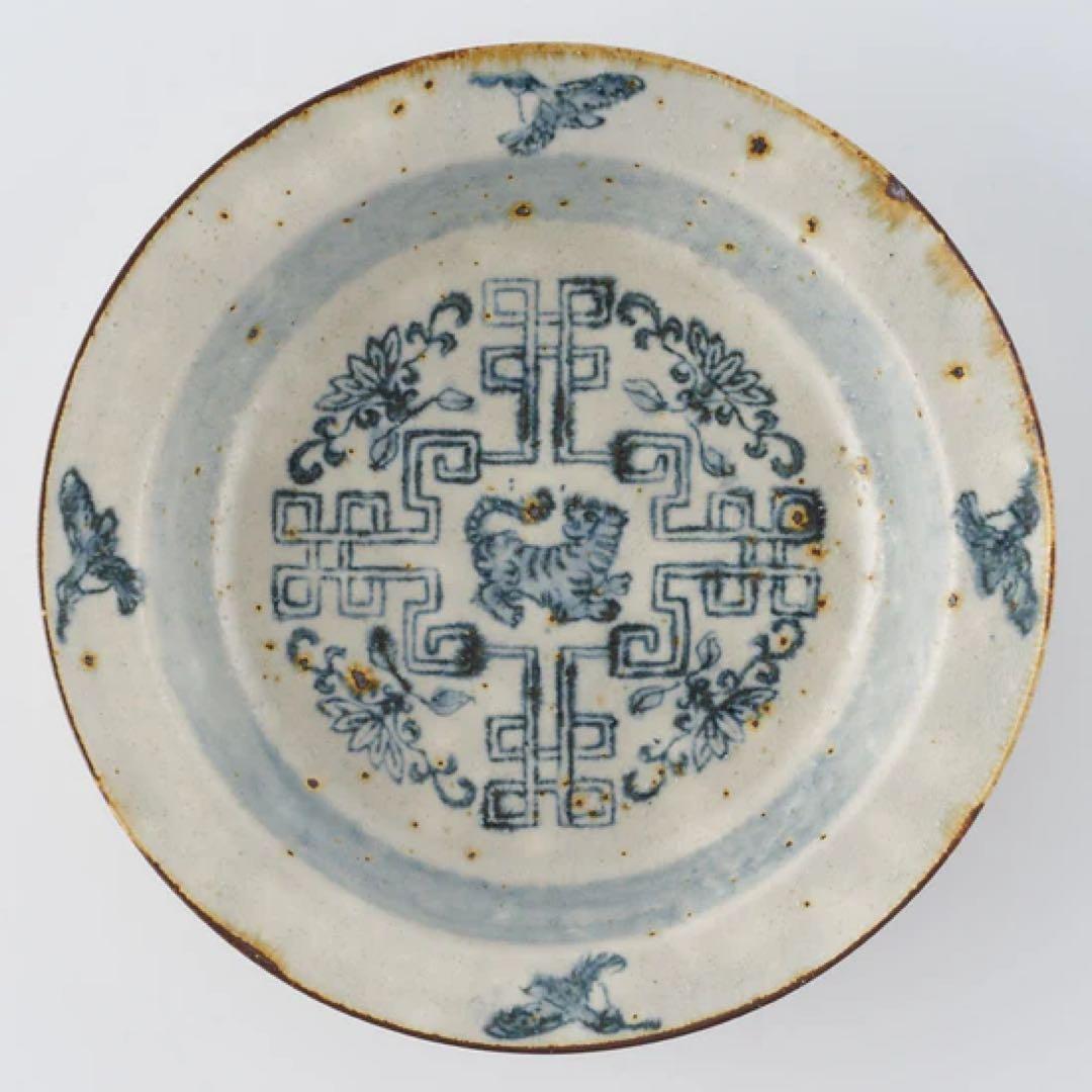 作家　市野吉記　安南手　リム深皿　13