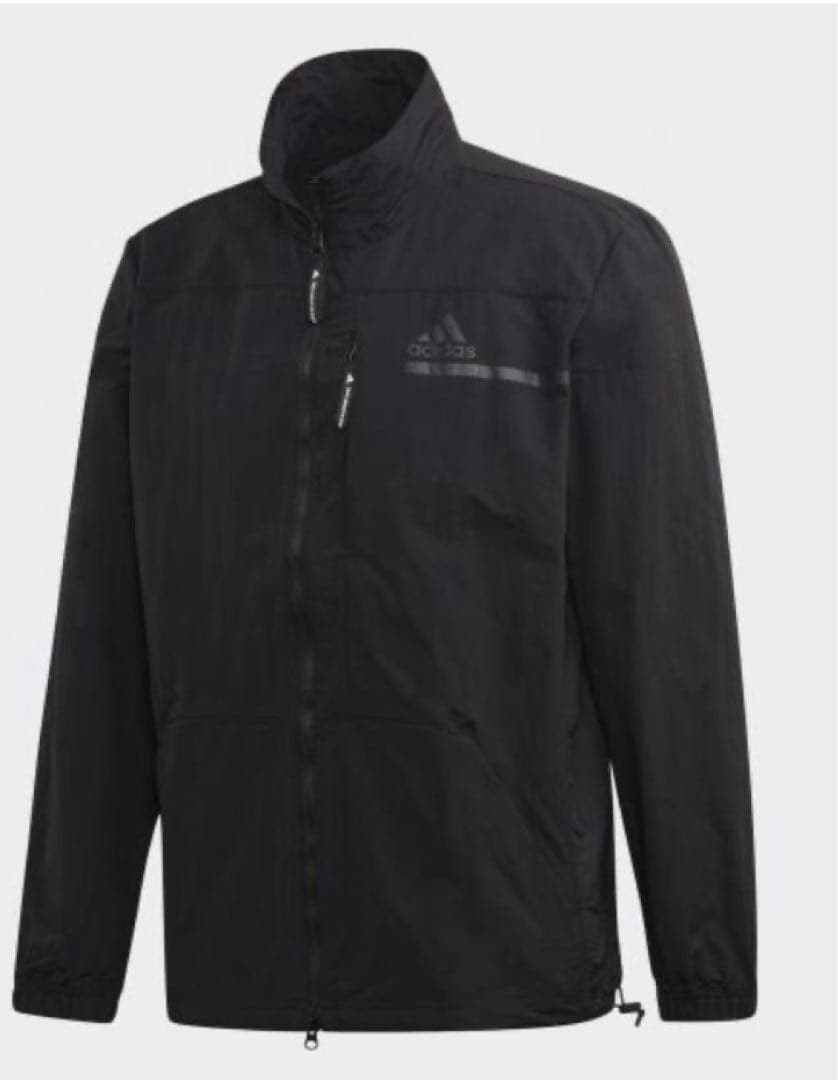 新品　adidas アディダス ウーブンジャケット　セットアップ　ブラックXO