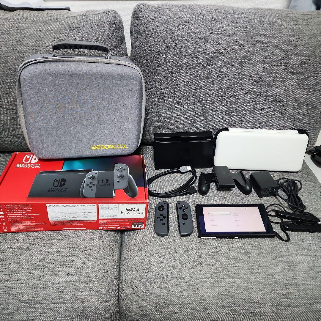 は*読様 美品 Switch 本体 ブラック 付属品付き＋ケース2種＋micro