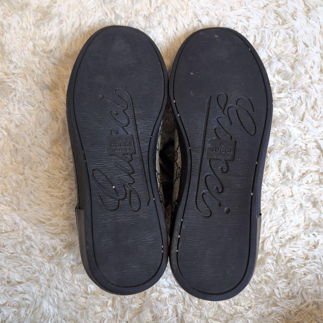 GUCCI グッチ シェリーライン GG ハイカットスニーカー ネイビー 38