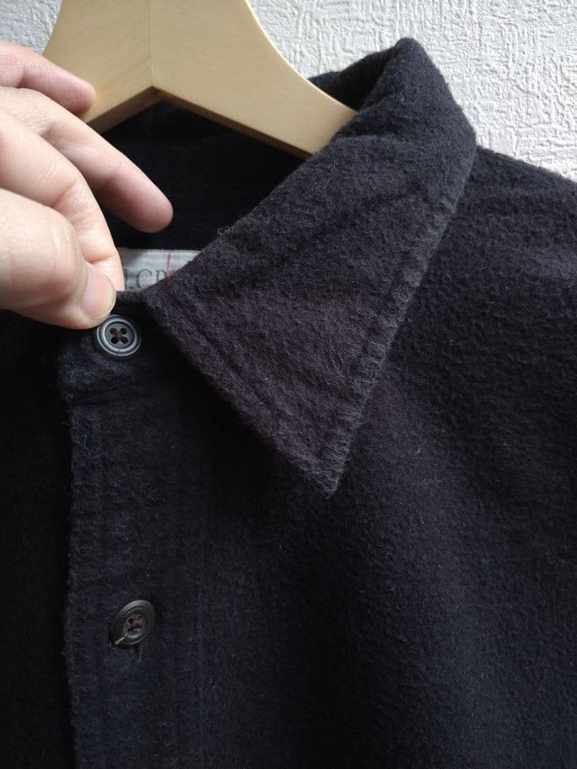 90年代 jcrew 巨人タグ　ブラック　黒　シャモアシャツ　ビンテージ