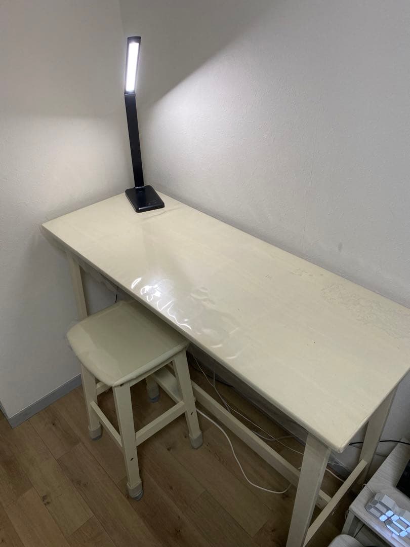 作業用デスク　机　白色