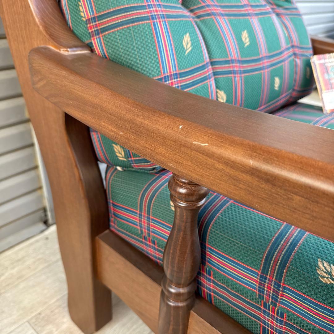 未使用品　スペイン DANVES シングルソファ　ソファ　1人掛け　カントリー