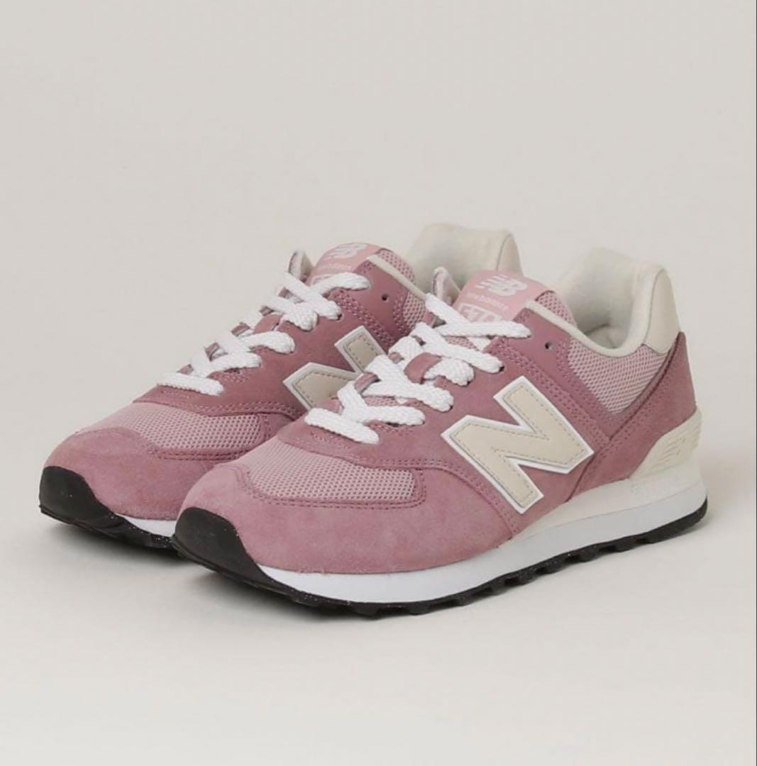 【新品、未使用】New Balance 574 ピンク スニーカー