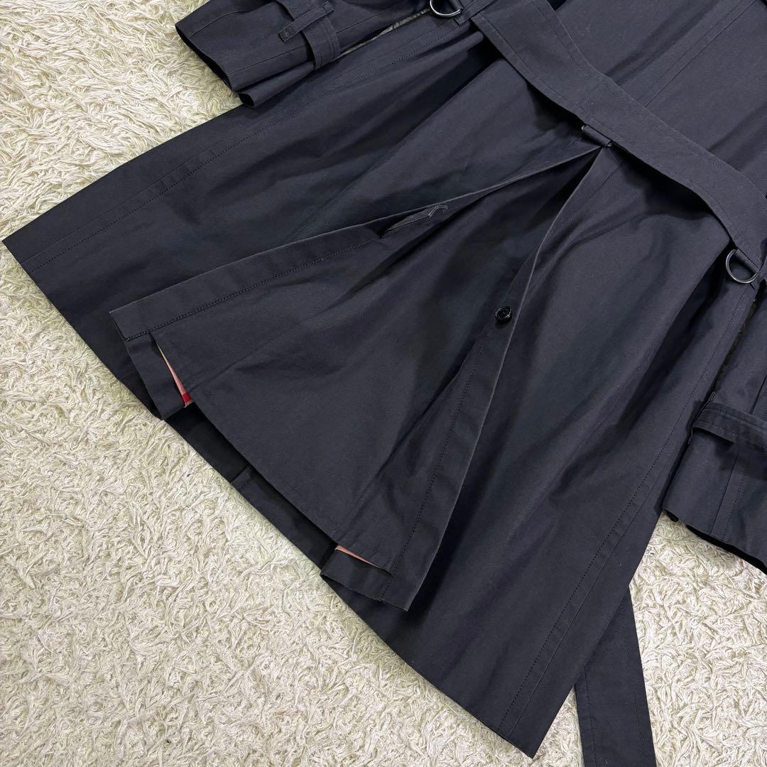 バーバリーロンドン　ビック　ノバチェック　ベルト　コットン　トレンチコート　LL