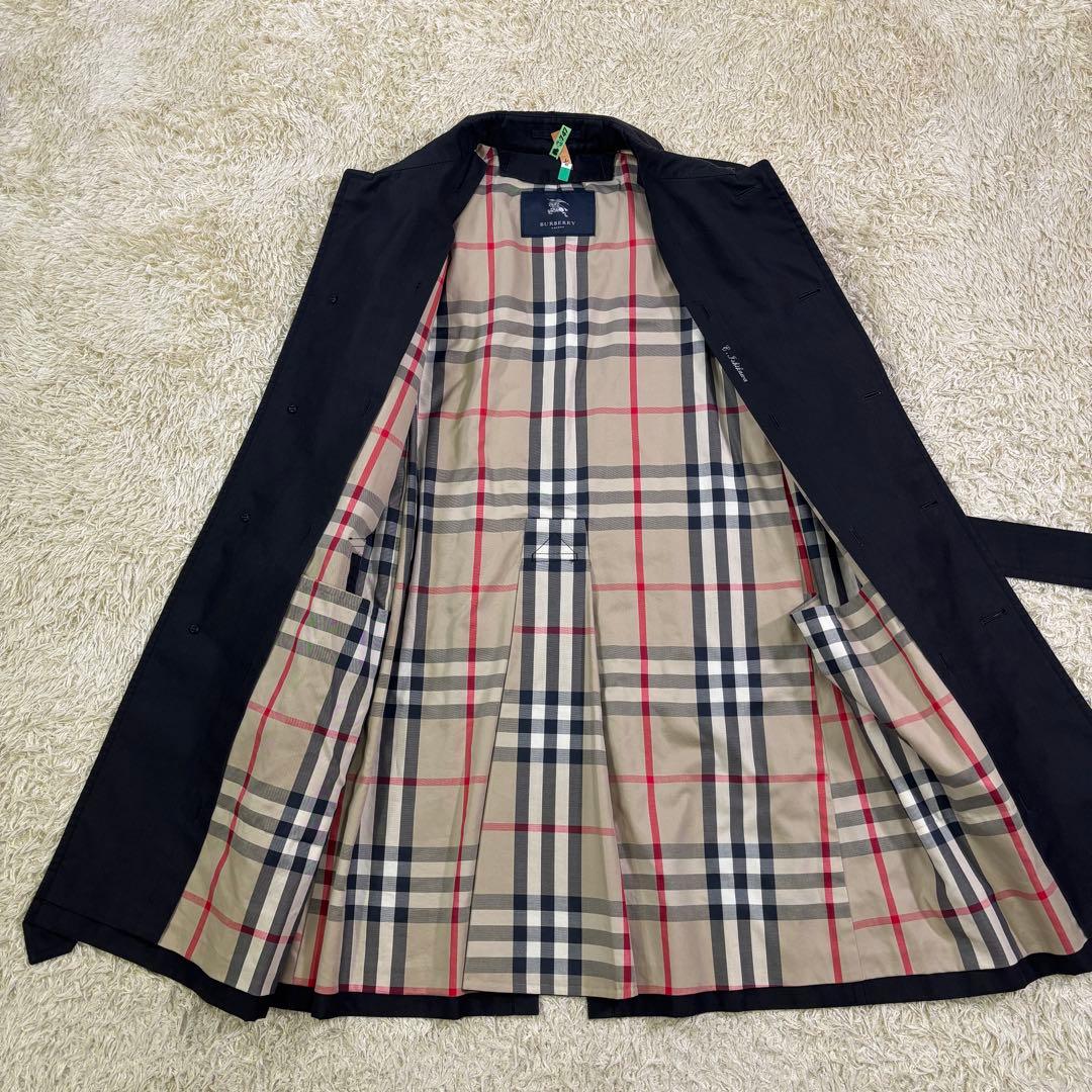 バーバリーロンドン　ビック　ノバチェック　ベルト　コットン　トレンチコート　LL