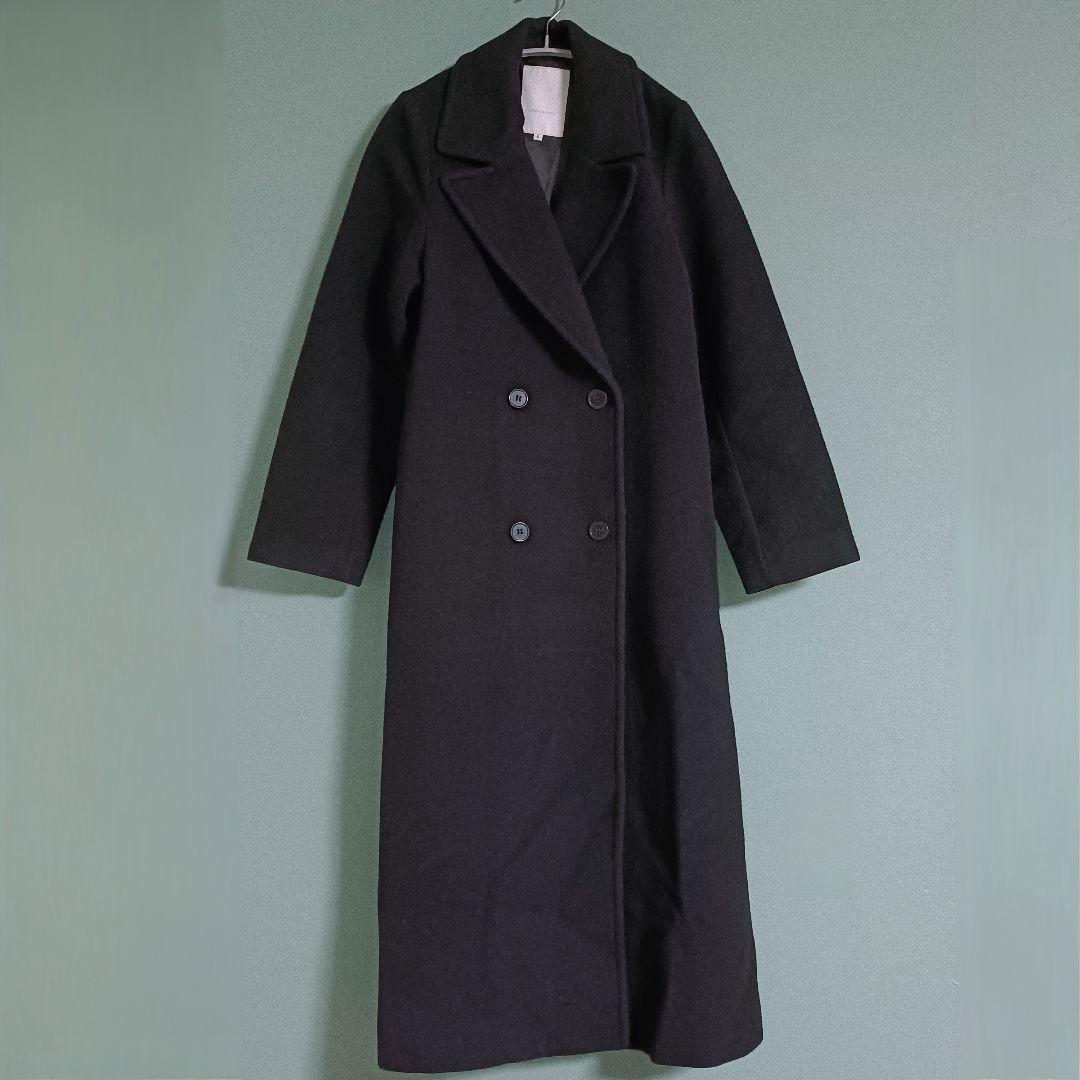 24AW マーキュリーデュオ　ウールチェスターコート 黒 Mサイズ