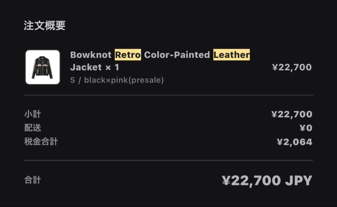 【ARCANA】DIDDI MODA リボンズPINKプリントレザージャケット