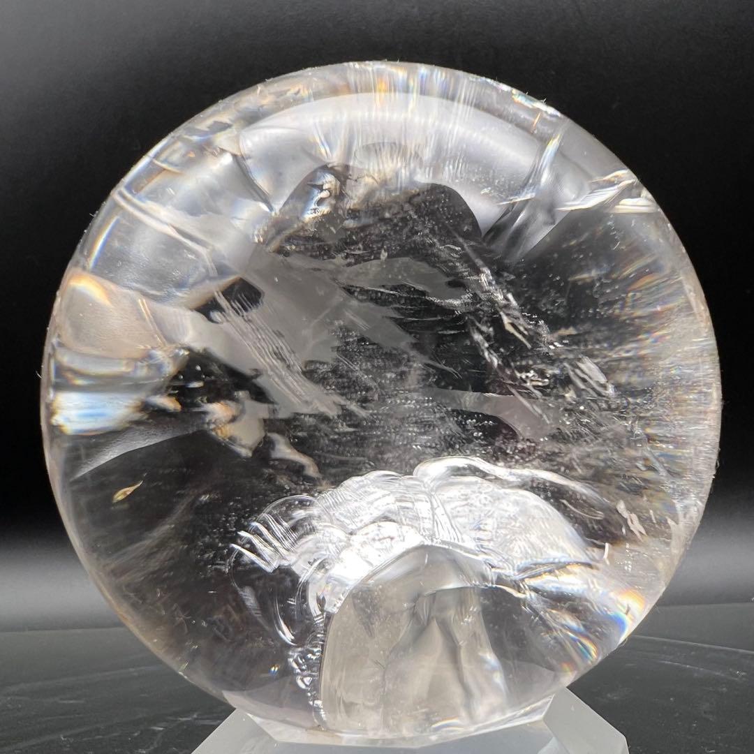 ✮超目玉✮☆極品極上 美宝珠 水晶玉☆レインボー レムリアンシード 丸玉 天然石