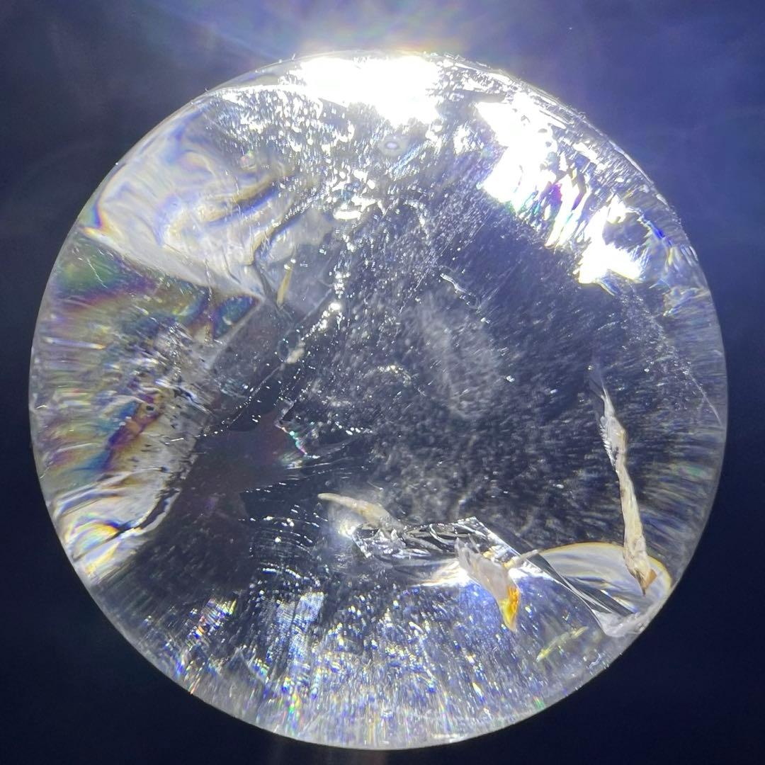 ✮超目玉✮☆極品極上 美宝珠 水晶玉☆レインボー レムリアンシード 丸玉 天然石