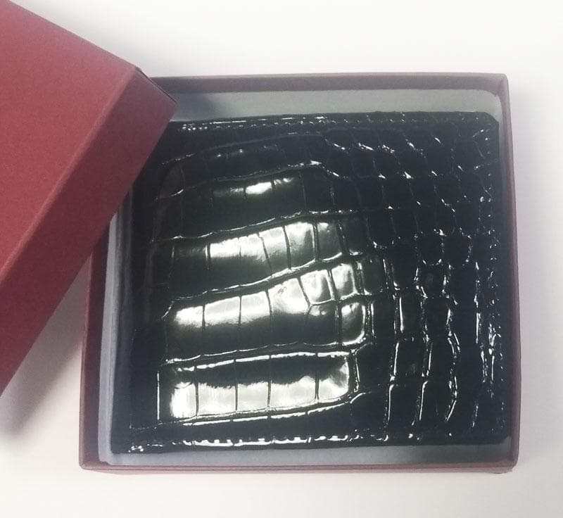 クロコダイル 財布　2つ折り　日本製