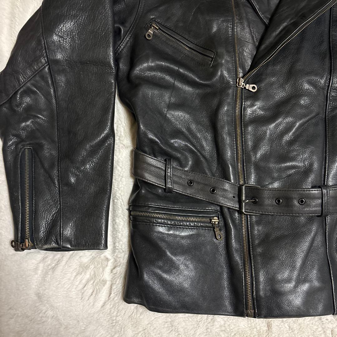 【期間限定お値下げ中】黒レザーライダースジャケット