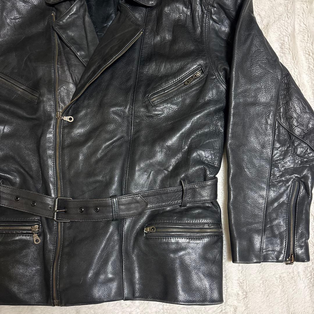 【期間限定お値下げ中】黒レザーライダースジャケット