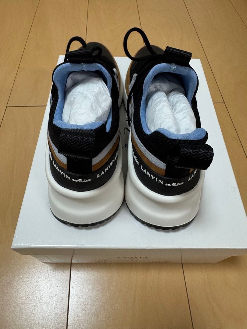 LANVIN 厚底スニーカー ブラック/ブラウン　22.5センチ