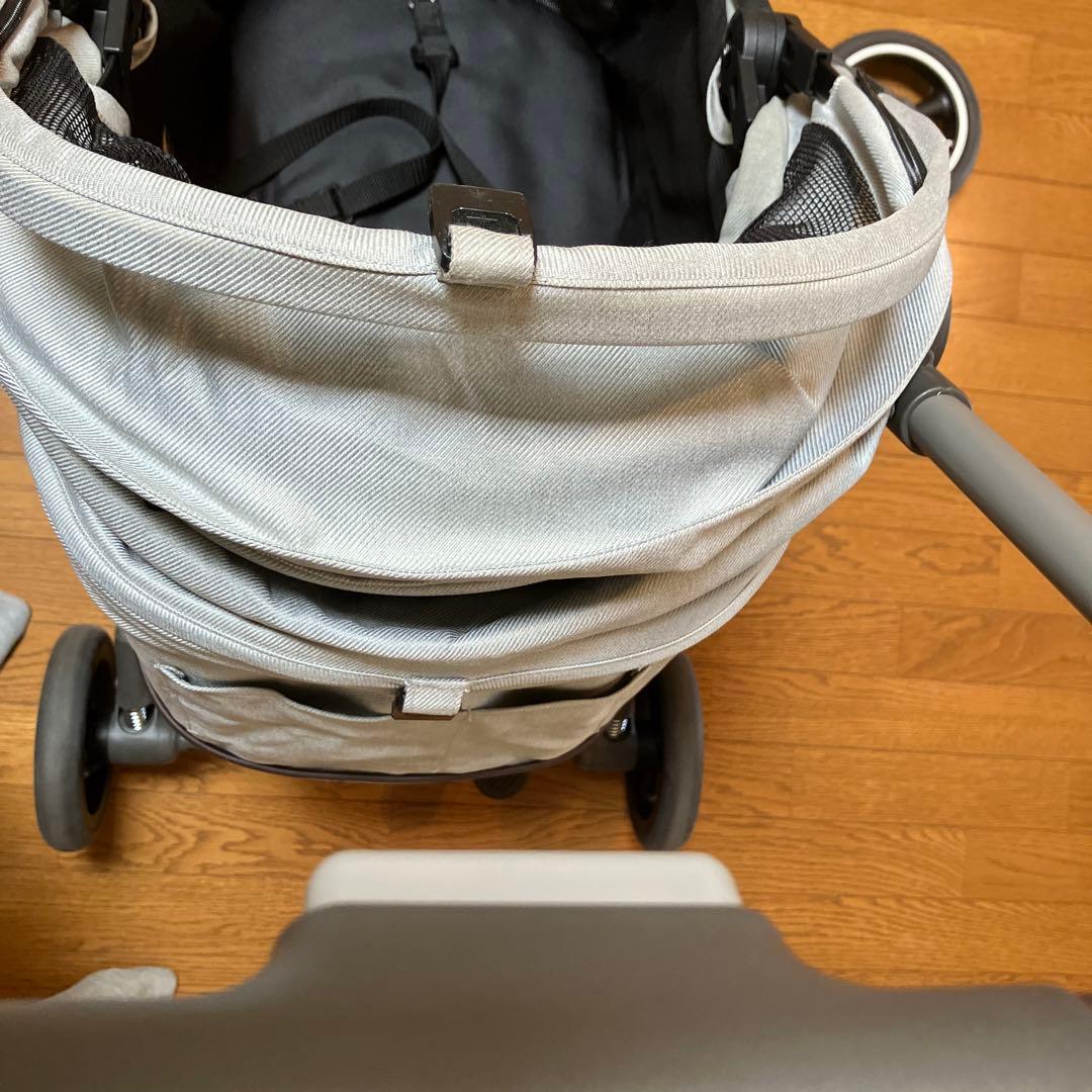 コムペット　ルルテイル　ラバーロックグレー　ペットカート compet