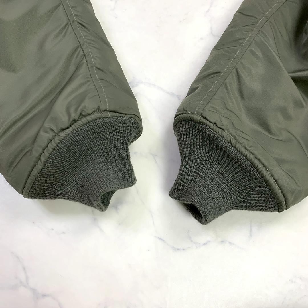 USA製★復刻 AVIREX MA-1 フライトジャケット 黒タグ L　D900