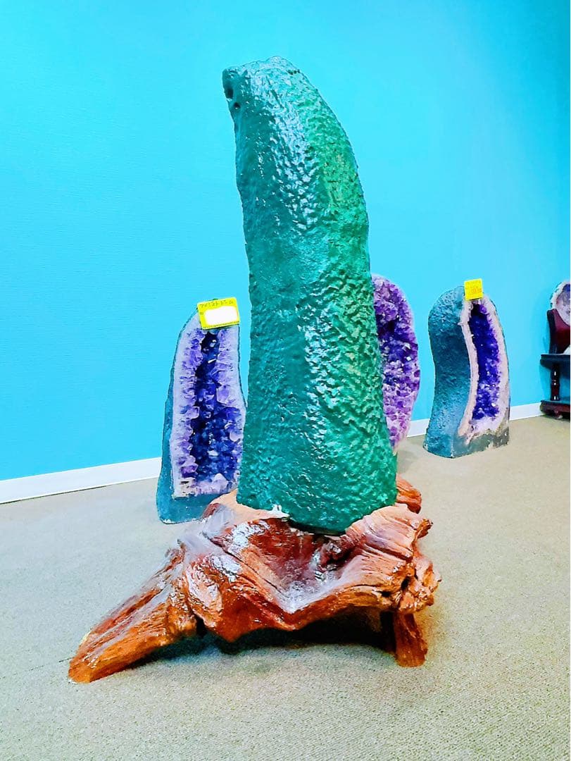 アメジストドーム　大型　超強パワー　浄化用　専用台座あり！