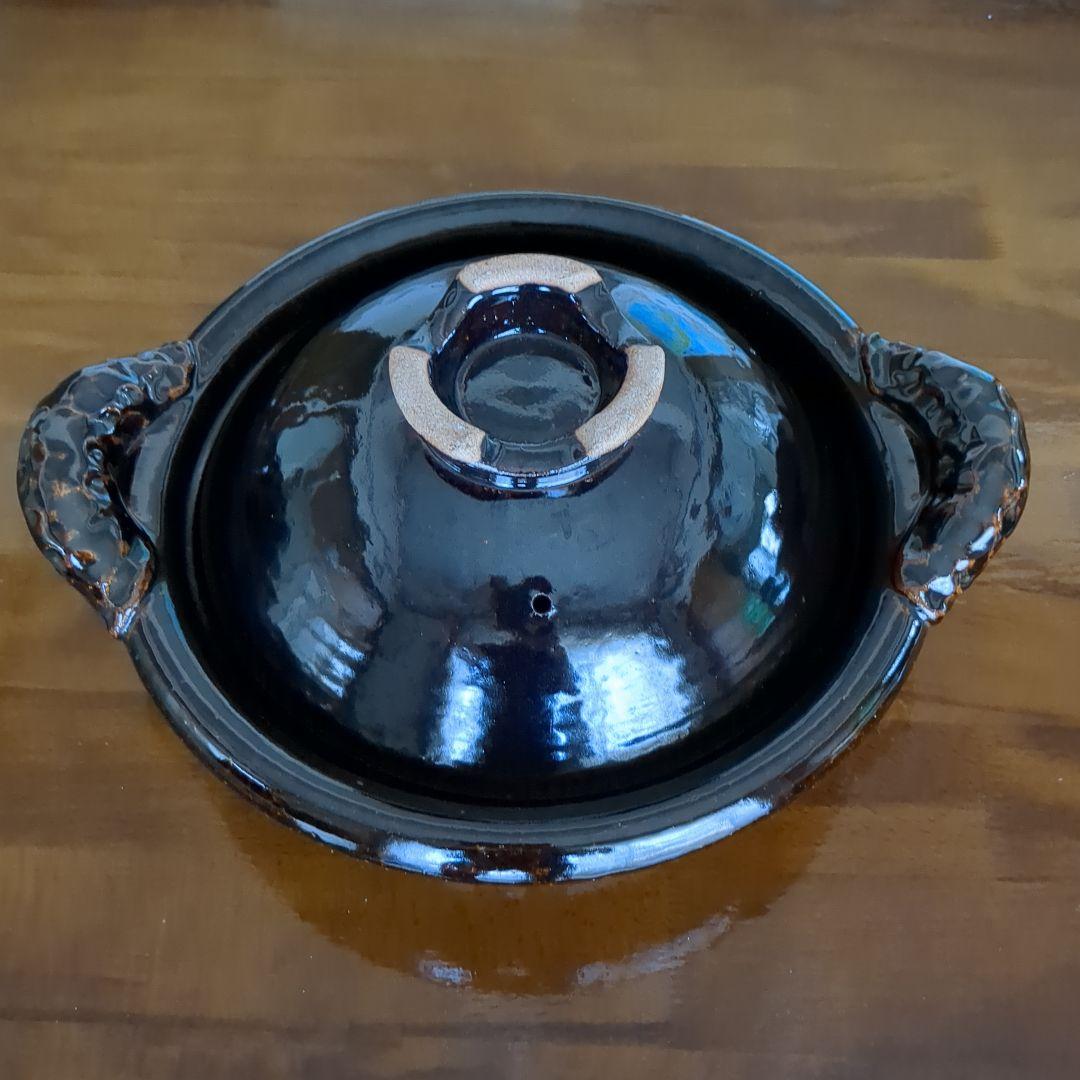 土楽窯 黒鍋 (尺1寸)