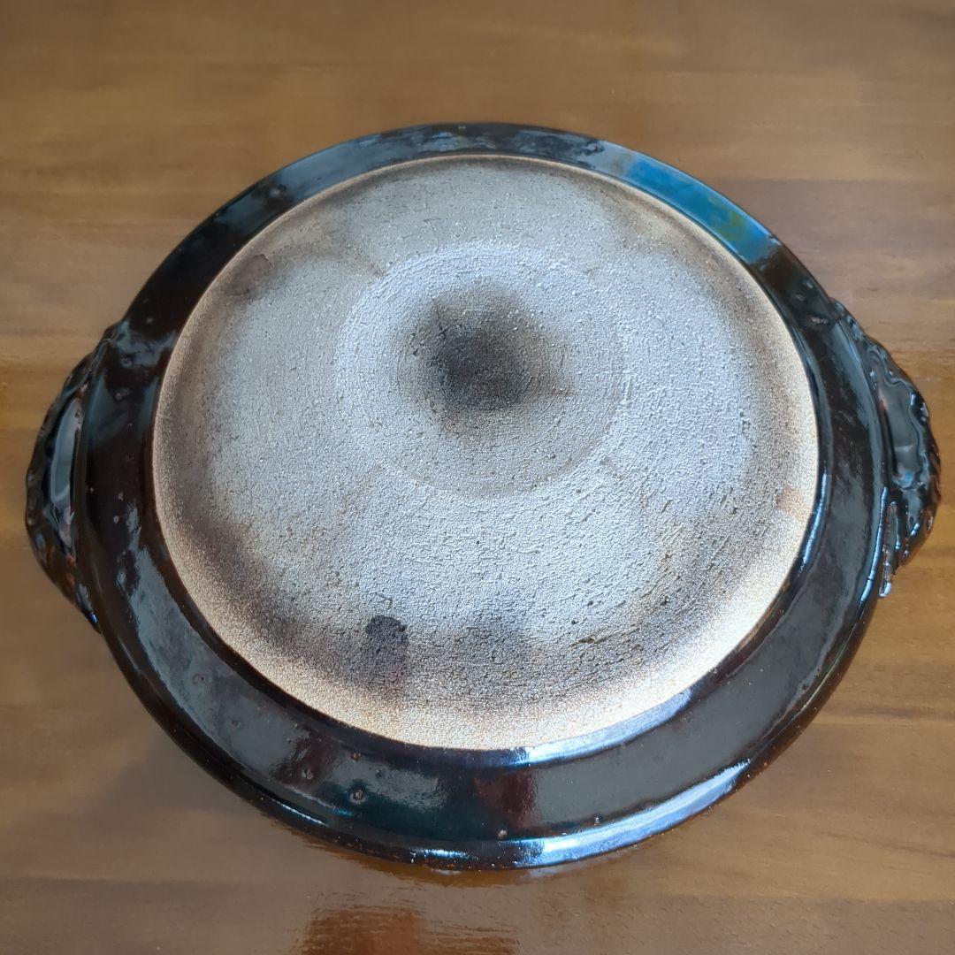 土楽窯 黒鍋 (尺1寸)