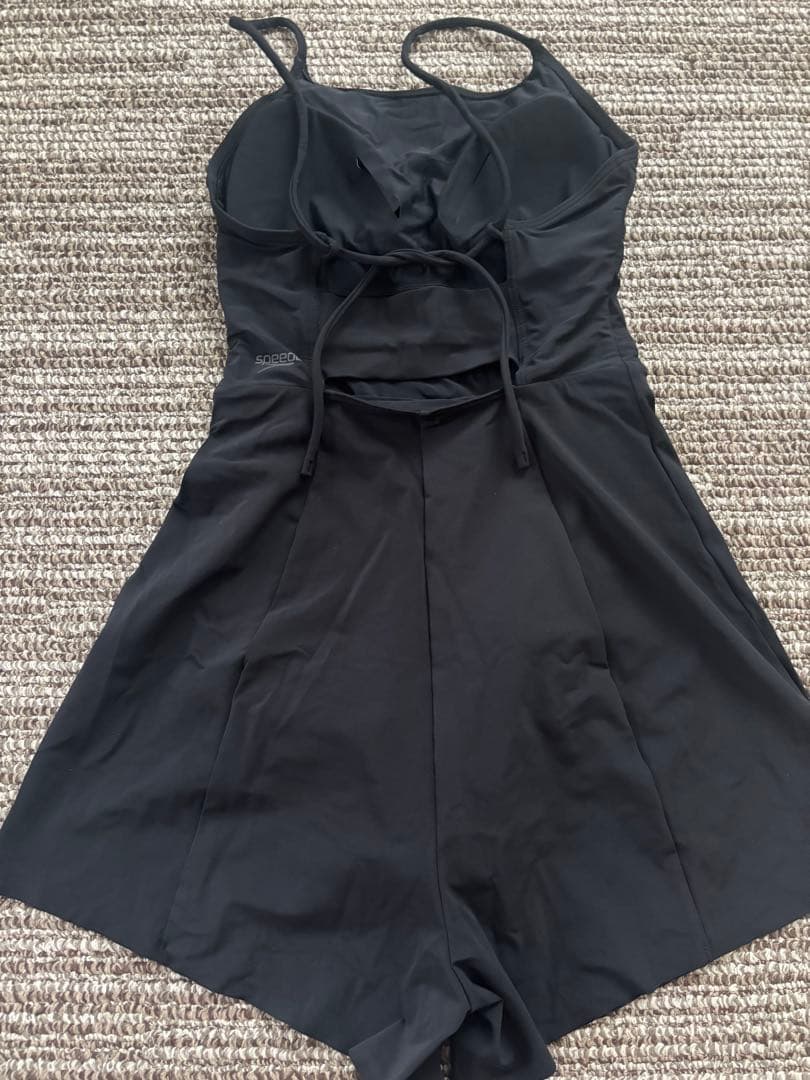 スピード水着ステイフィットエコオールインワンブラックSサイズ