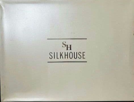 未使用 SILKHOUSE 絹肌布団 シルク 絹 掛け布団 花柄 シングルふとん