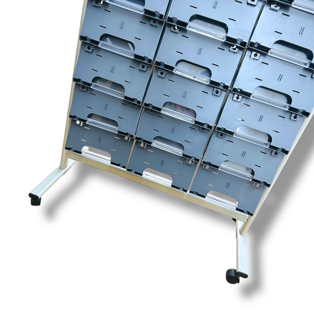 【送料無料】ミヅシマエ業 パンフレットスタンド NPF-C308 8段x3列