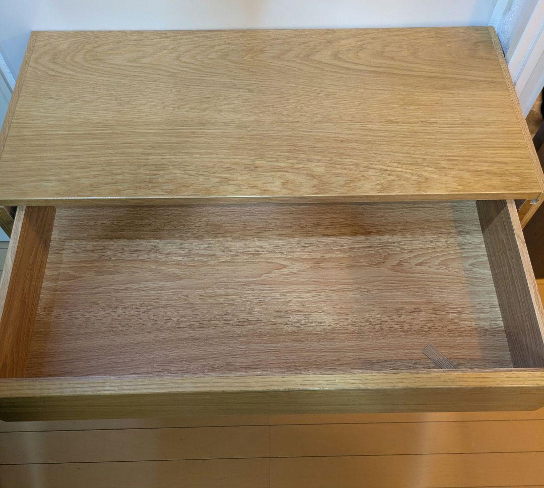 無印良品　ユニットシェルフ用　オーク材　ボックス引出し２段×2