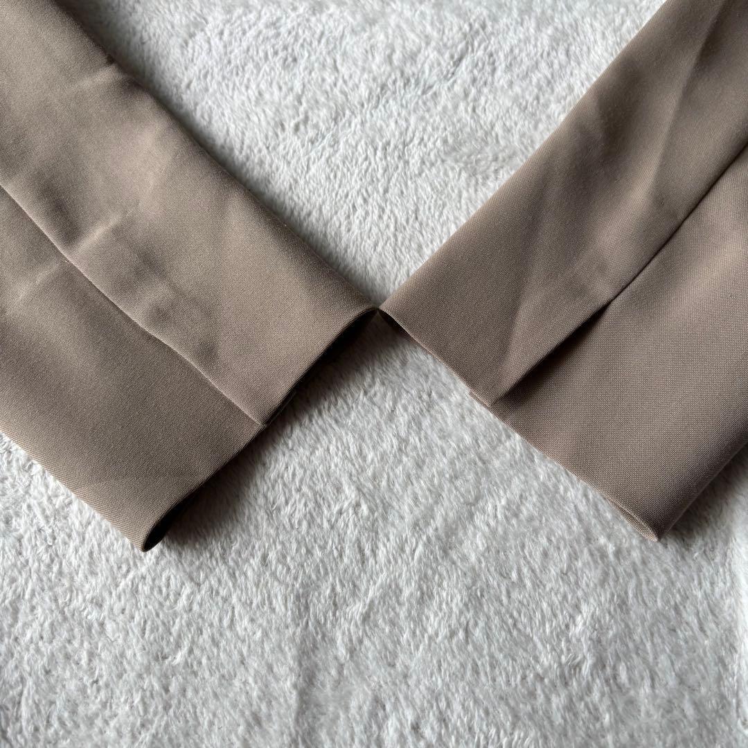 ✨️美品✨️ PLST プラステ スーツ ノーカラー ベージュ XS ストレッチ