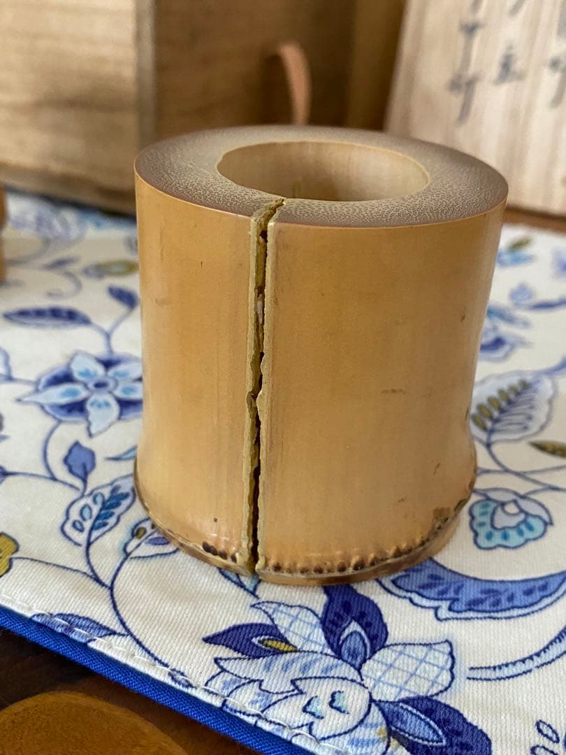 ¥57,900からお値下中　黒田正玄作　炉・風炉蓋置　13代家元　即中斉書付