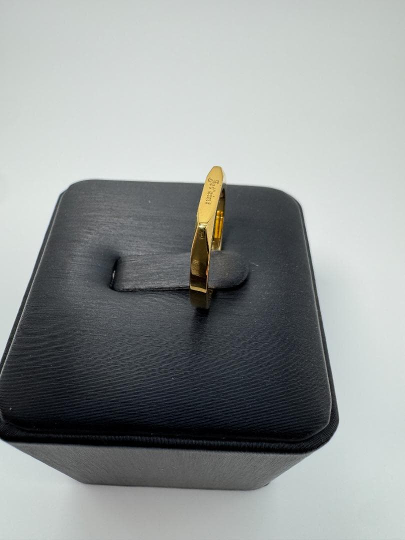 K18Je t'aime ゴールド スクエアリング1.8g 9号