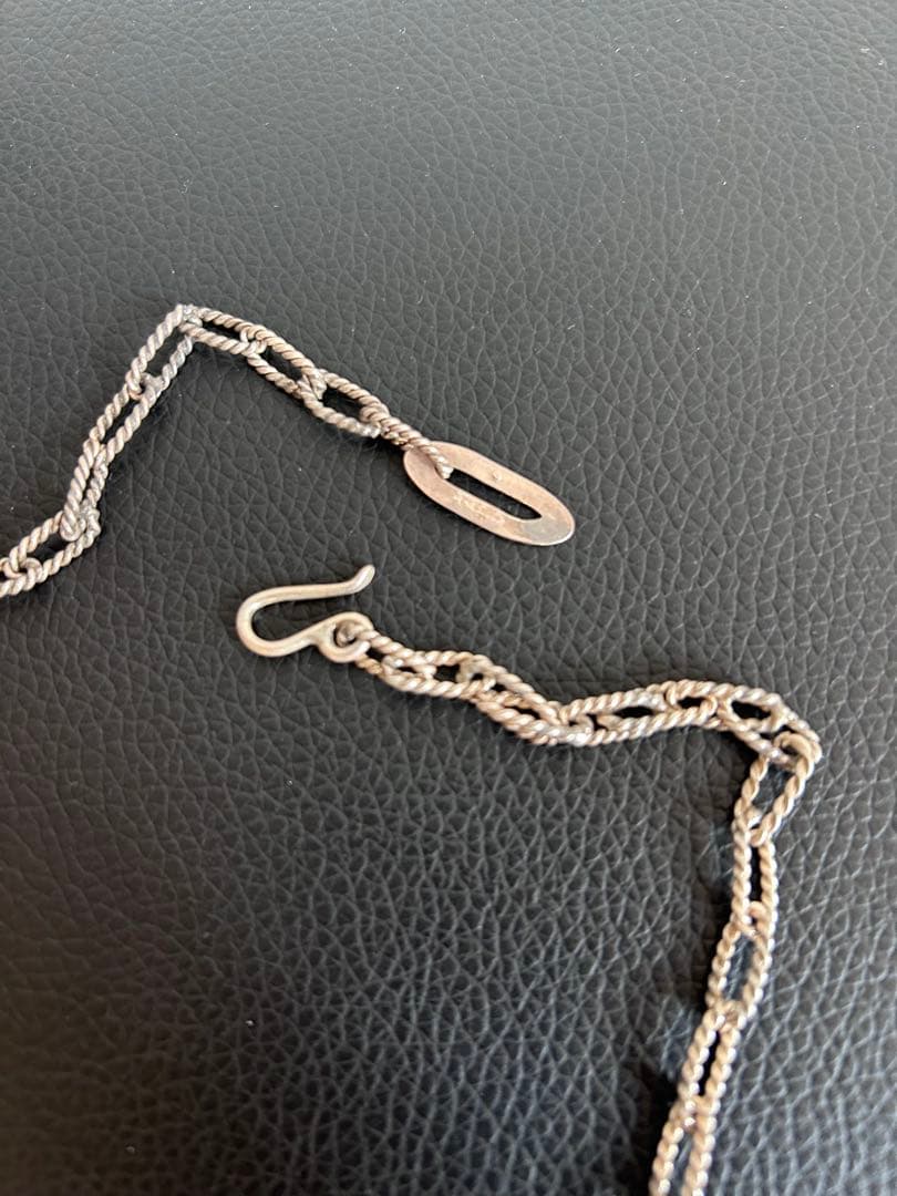 ナバホ ターコイズ Elouise kee 作 フラットヘッド チェーン