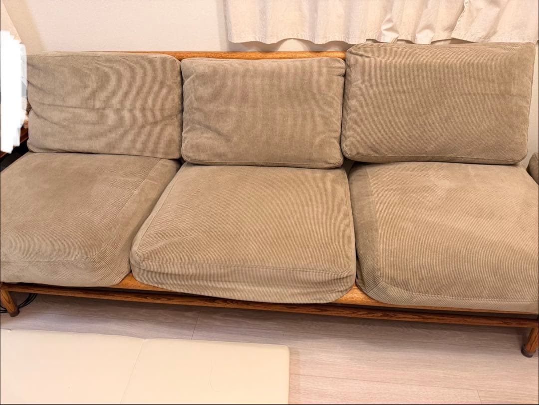 【美品】MOMONATURAL CLOUD SOFA +OTTOMAN