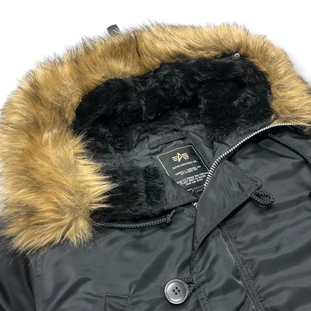 美品 ALPHA アルファ N-3B フライトジャケット Lサイズ ブラック