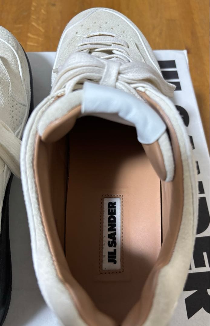 JIL SANDER スエード スニーカー ホワイト 42
