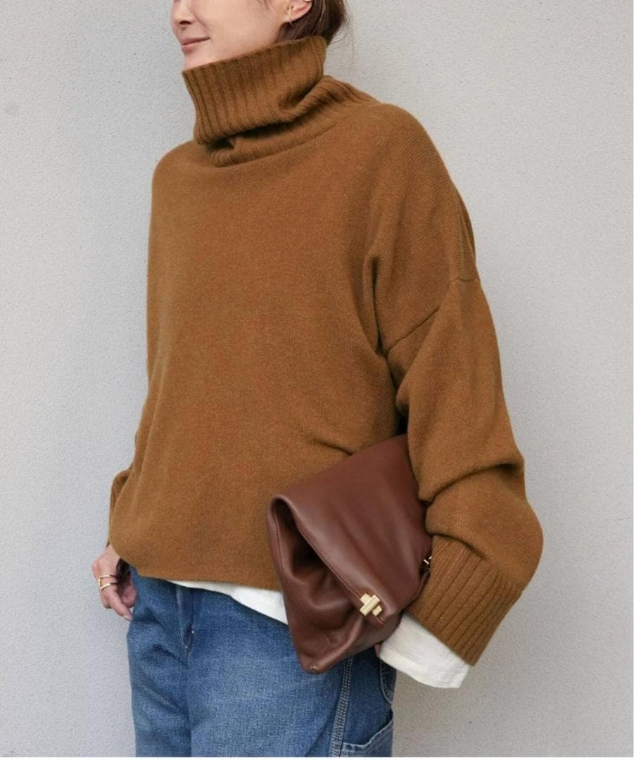 *Cropped タートルネックニット ドゥズィエムクラス