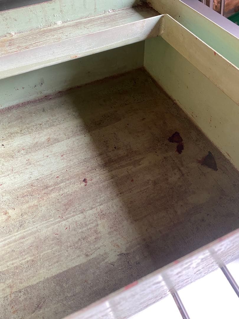 鉄製　ツールボックス　工具箱　メタルボックス　缶　ブリキ　アンティーク　レトロ