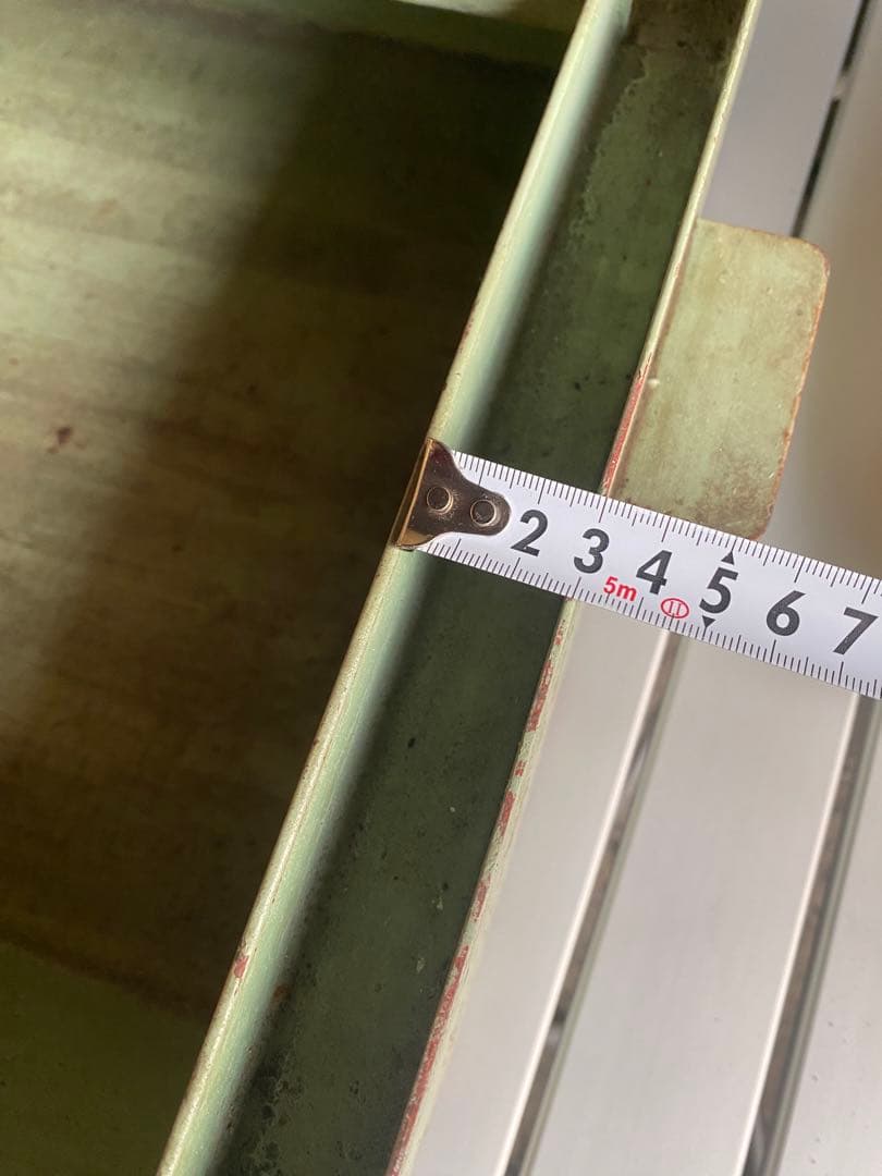 鉄製　ツールボックス　工具箱　メタルボックス　缶　ブリキ　アンティーク　レトロ