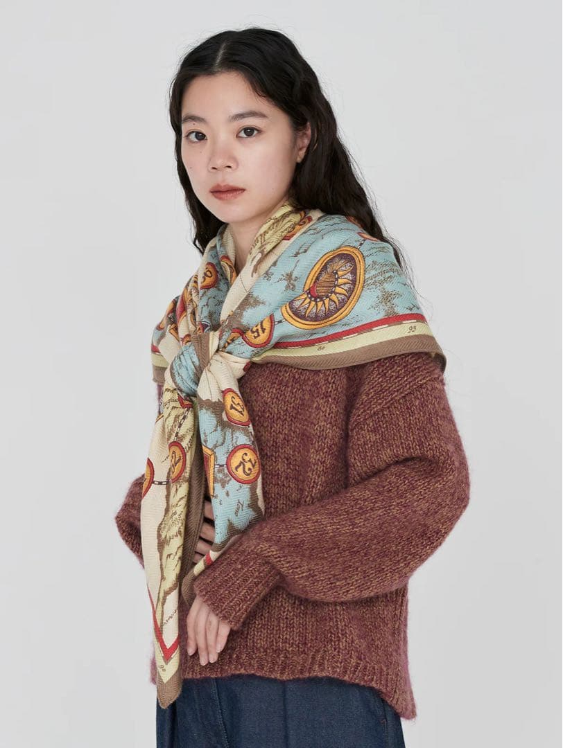 ＜ウールシルクストールヘリンボーン織120＞モノポリ