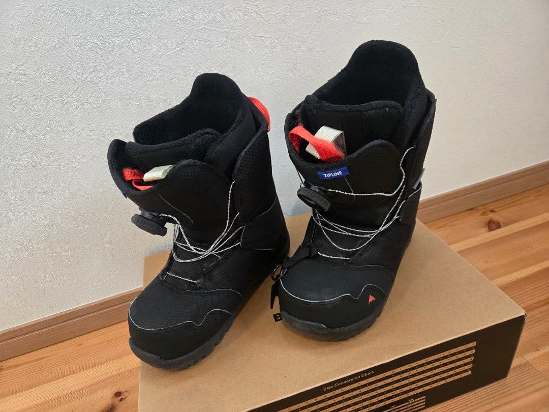 burton zipline boa 黒 スノーボード　ブーツ　kids 23