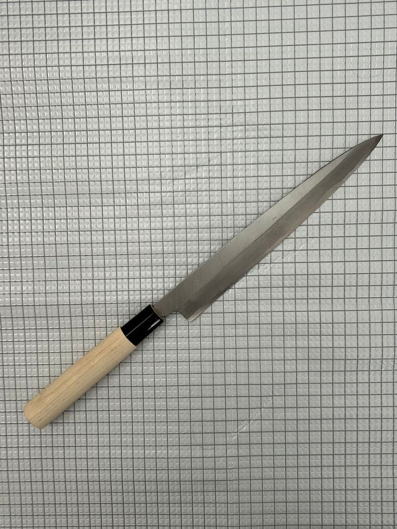 柳刃 包丁 柳刃包丁 刺身包丁215mm 安来鋼青紙２号 朴シノギ柄