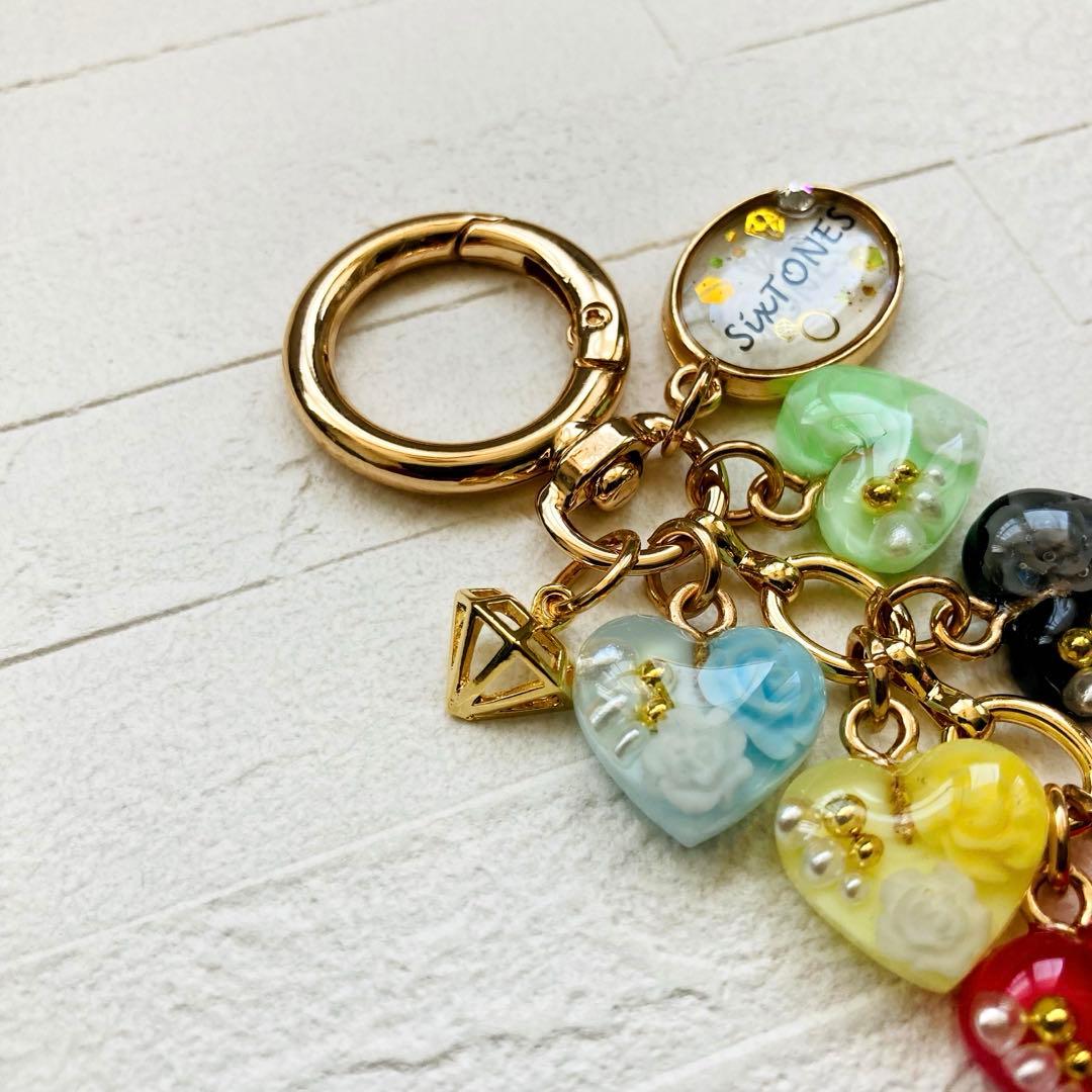 はる。ページ　名入れチャーム　レジンキーホルダー5点