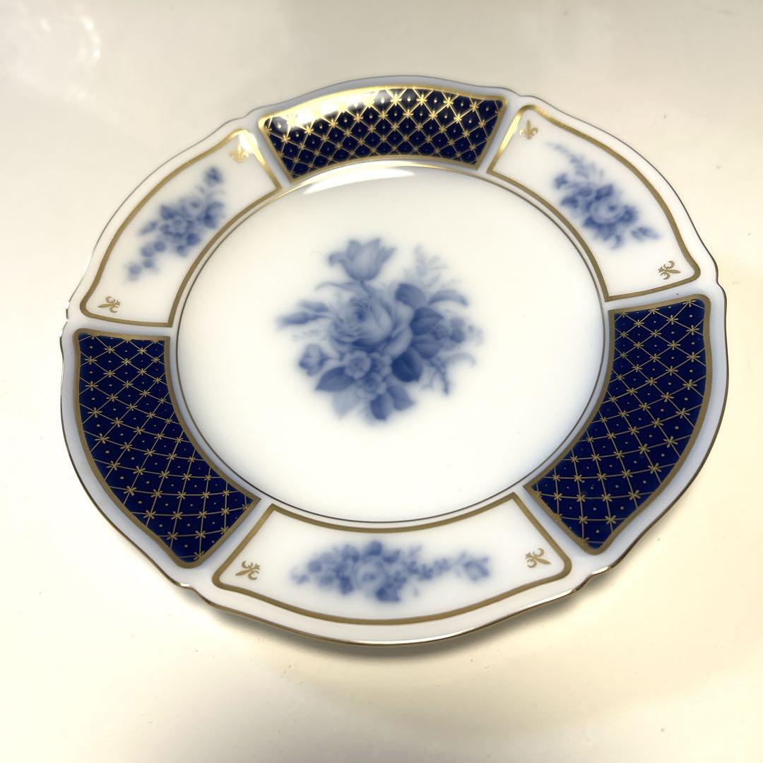 【新品•未使用】大倉陶園 ブルーインペリアル 18cm ケーキ皿