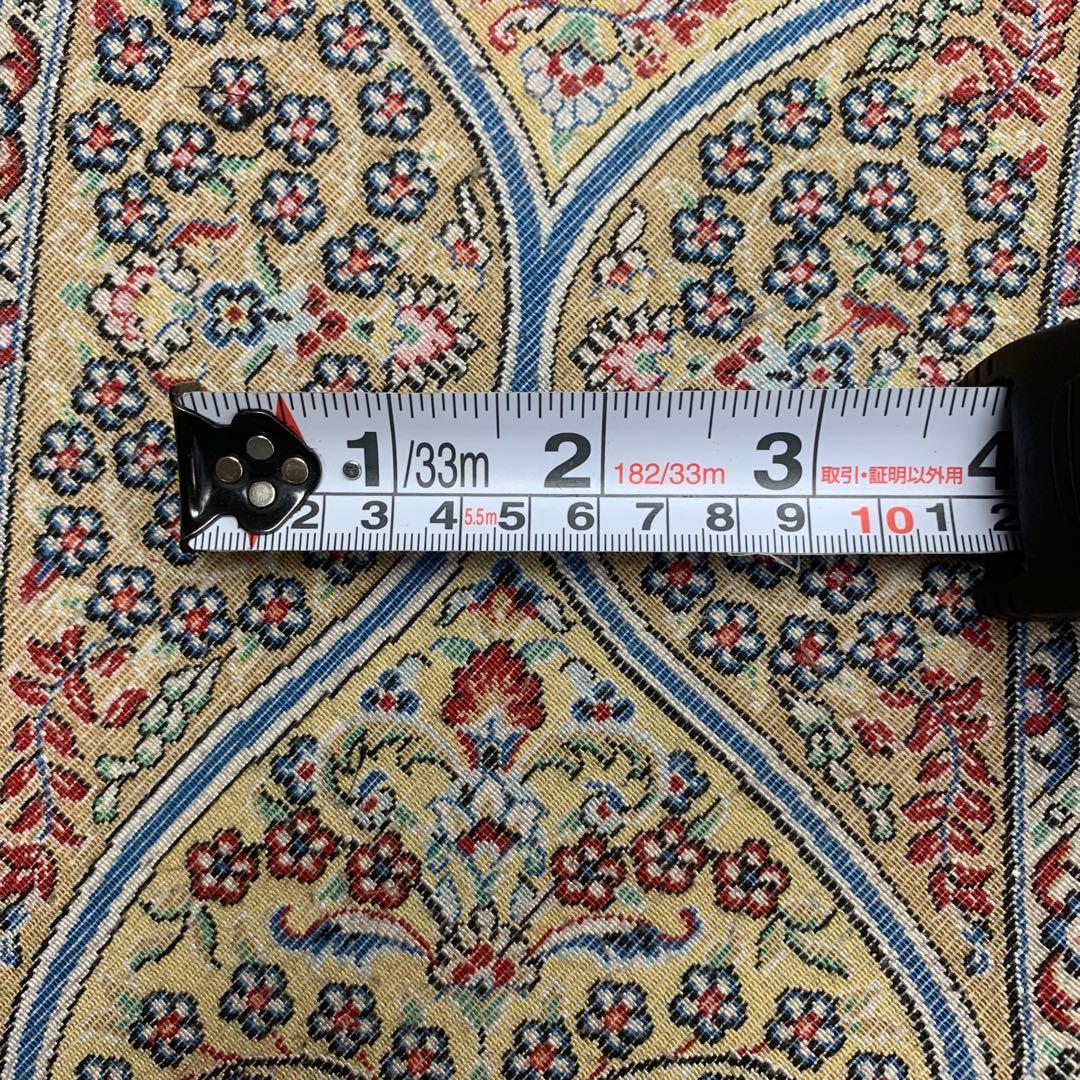 ペルシャ、イラン、シルクラウンドラグ/サイズ：204cm…. .77n。