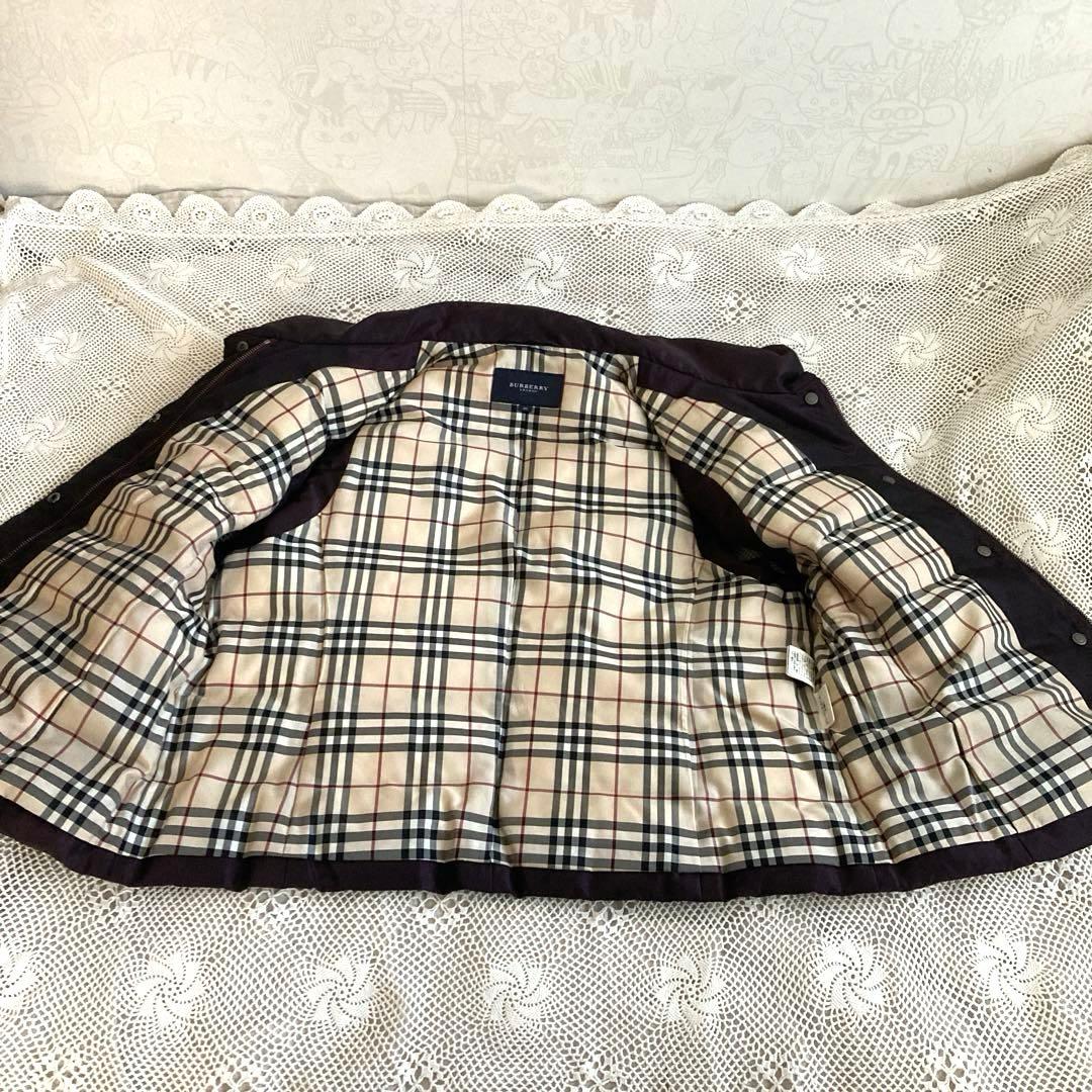 BURBERRY ダウンベスト 46 ダークパープル