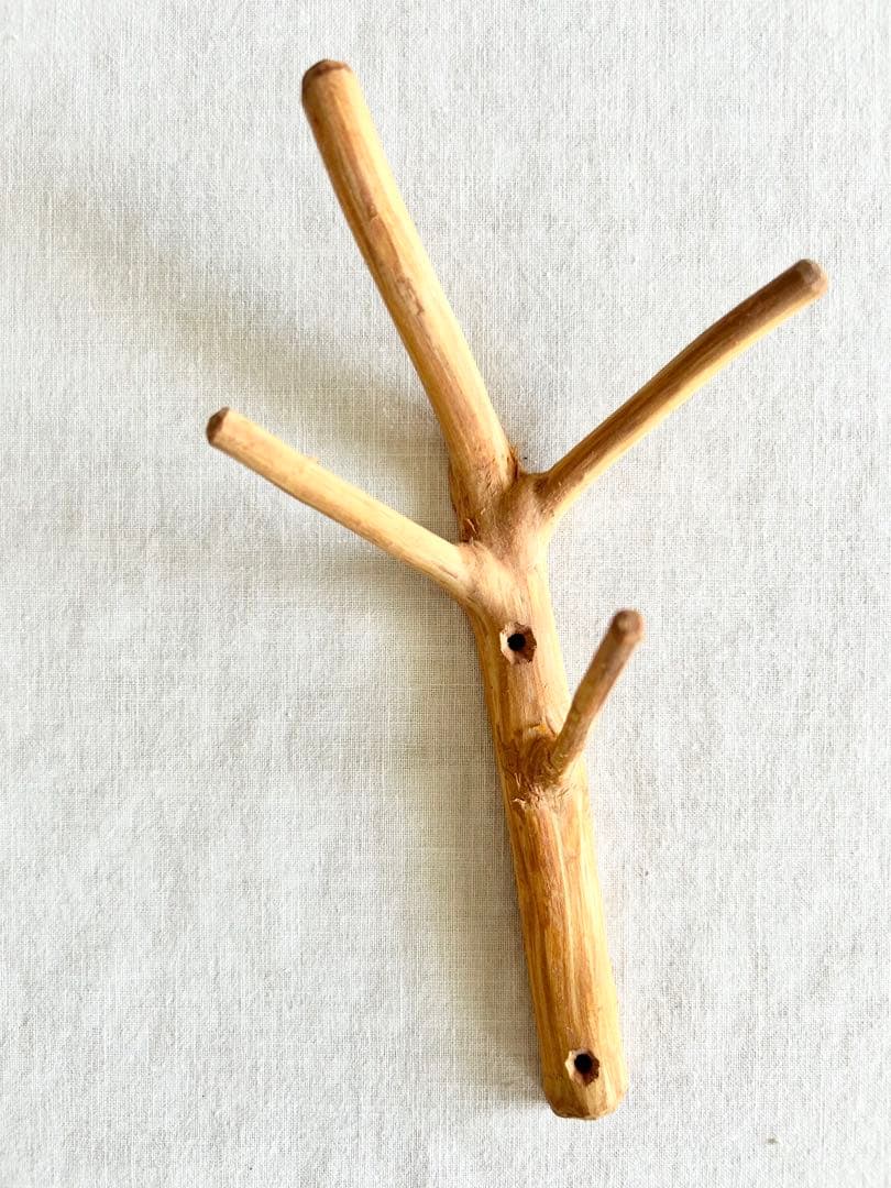 フック　木製　スウェーデン　手工芸　ヘムスロイド